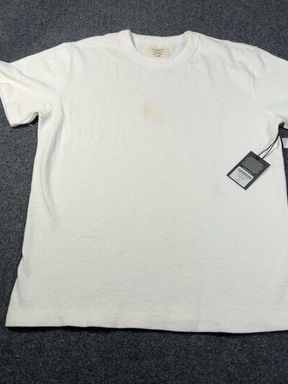 Buck Mason White Field-Spec Cotton Heavy Tee Mens Sz Medium NWI Msrp55 [ME4]